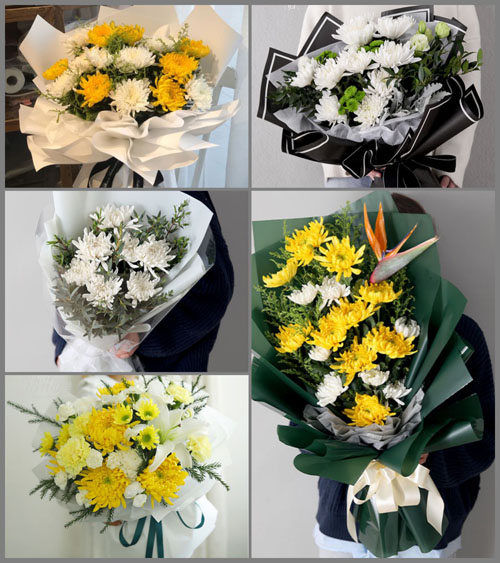 河北保定清苑区白团乡白事花束代送